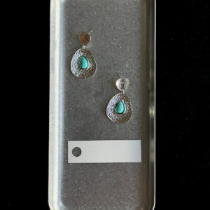 ”A Drop in the Ocean” Vintage Aged Silver Earrings