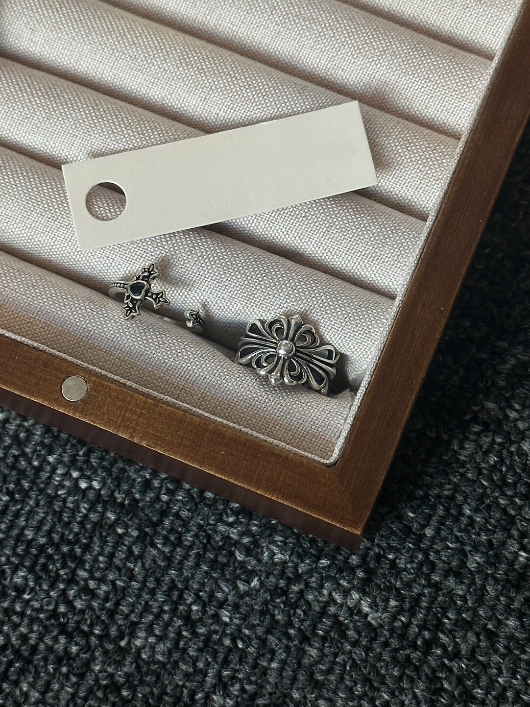 Vintage Chrome Cross Ring Vintage Chrome Cross Ring