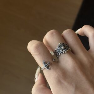 Vintage Chrome Cross Ring Vintage Chrome Cross Ring