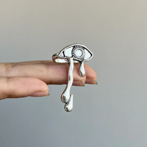 Tears Are the Smallest Ocean Teardrop Eye Ring