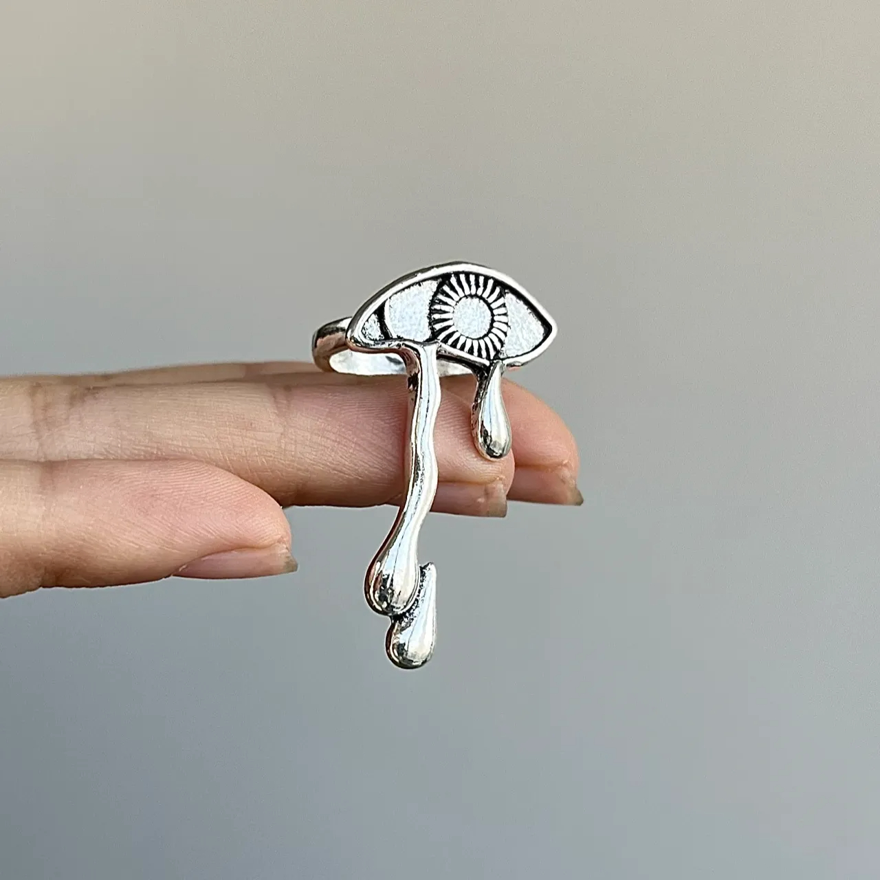 Tears Are the Smallest Ocean Teardrop Eye Ring