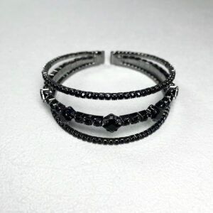Triple-layer Black Diamond Bracelet