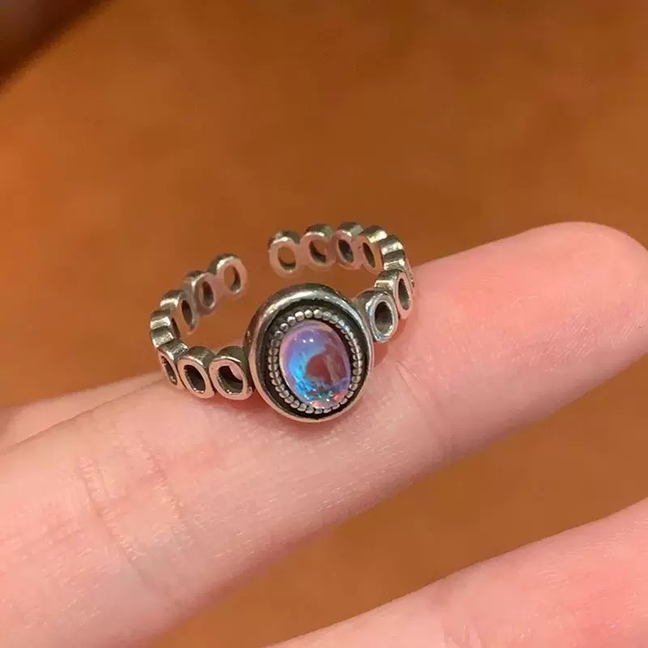 Stacked zircon vintage rings Stacked zircon vintage rings