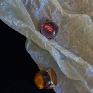 Retro Bubble Pop Ring – Yellow & Purple