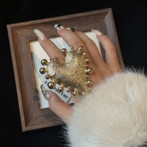 “Heartbeat Connection” Vintage Heart Ring