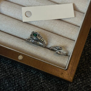 Green Snake Eye Antique Ring Green Snake Eye Antique Ring