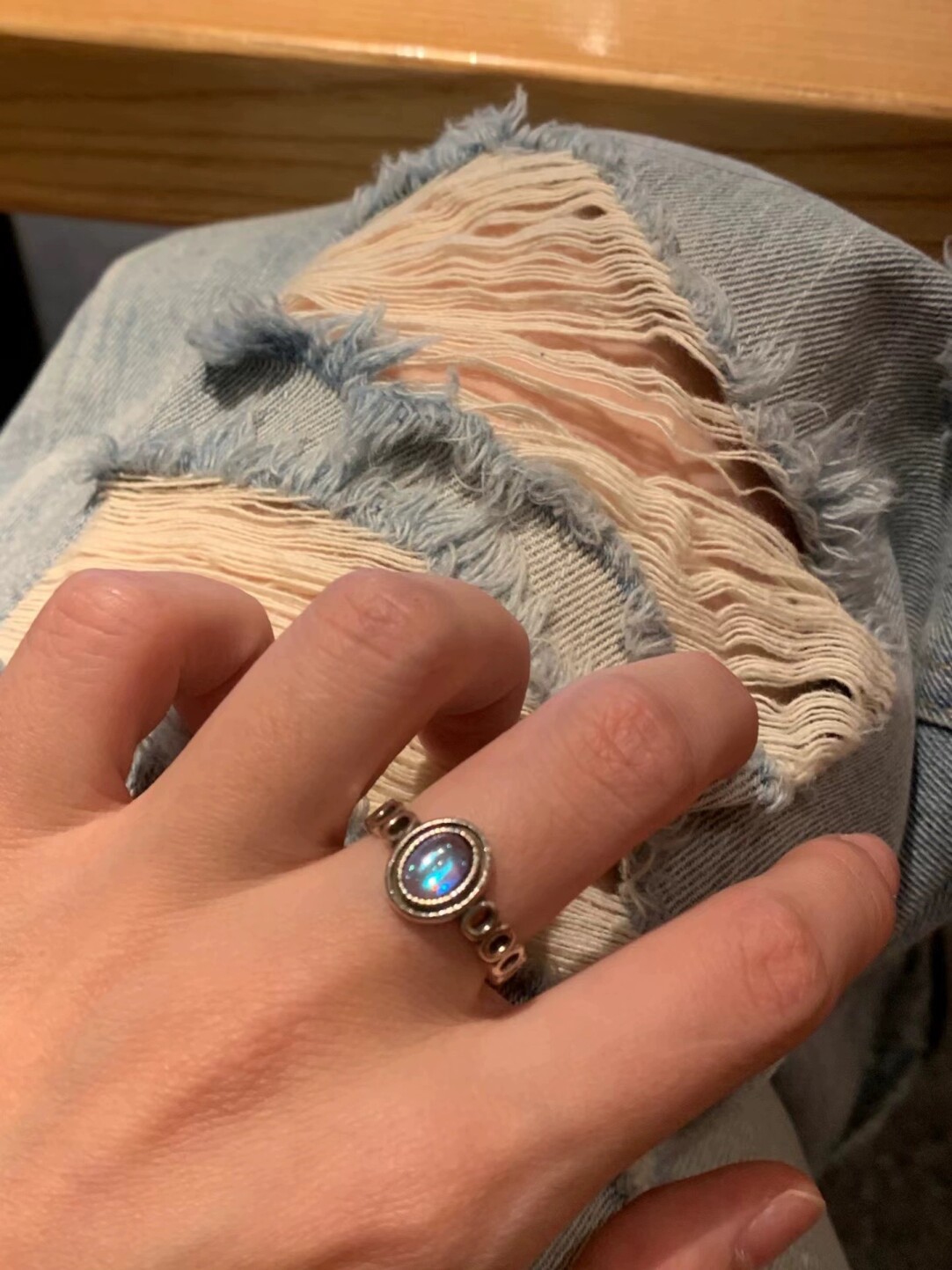 Stacked zircon vintage rings Stacked zircon vintage rings