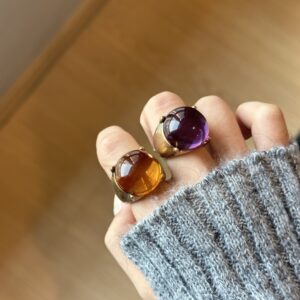 Retro Bubble Pop Ring – Yellow & Purple Retro Bubble Pop Ring – Yellow & Purple