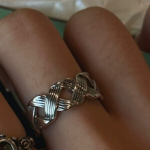 Minimal Woven Band Ring