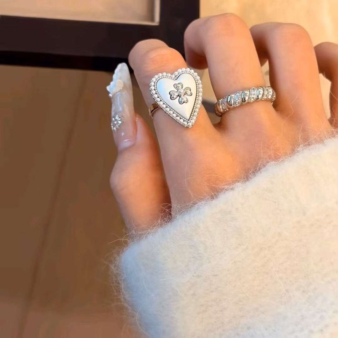 Silver Heart Open Ring Silver Heart Open Ring